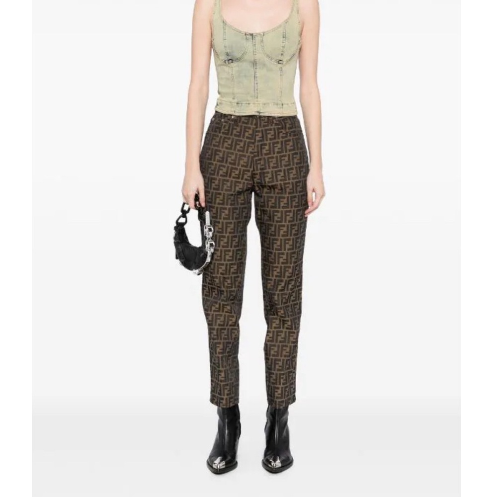 Fendi Zucca Pattern Trousers
